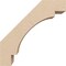 Ekena Millwork 3-inch W x 8-inch D x 8-inch H Merced Rough Cedar Woodgrain TimberThane Knee Brace, Primed BRCUR03X08X08MRCRCPR - alternate 2